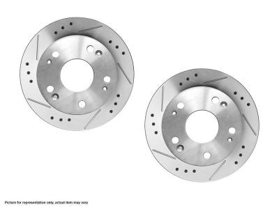 Runstop Performance Brake Rotors  Runstop Ford Focus Rear Performance Cross Drilled and Slotted Brake Rotors